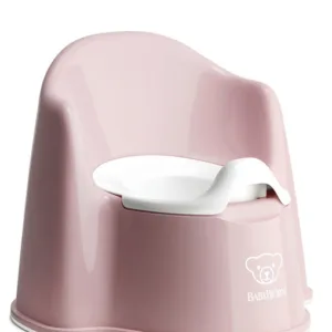 Olita cu protectie spate Pottty Chair Powder BabyBjorn pink