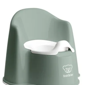 Olita cu protectie spate Potty Chair Deep BabyBjorn green