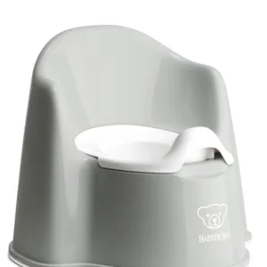 Olita cu protectie spate Potty Chair Grey  White
