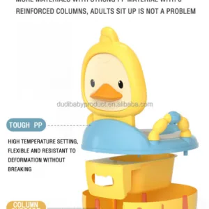 Olita educationala cu manere Little Mom Duck Yellow