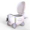 Olita educationala pentru copii Little Mom Airplane Grey cu baza ampla