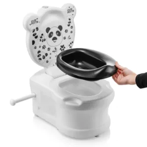 Olita educationala tip minitoaleta cu sunete Happy Panda