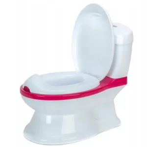 Olita muzicala tip minitoaleta cu suport servetele umede si hartie igienica Matadi Red