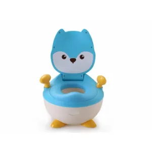 Olita pentru copii Little Mom Blue Fox cu colac moale spuma PU