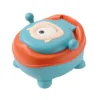 Olita pentru copii Little Mom Cute Monster Blue cu adaptor spuma PU moale