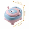 Olita pentru copii Little Mom Cute Monster Pink cu adaptor spuma PU moale