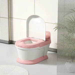 Olita pentru copii tip minitoaleta Little Mom Pink