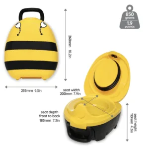 Olita portabila cu capac si maner My Carry Potty Bumble Bee