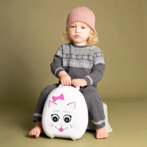 Olita portabila cu capac si maner My Carry Potty Pisica