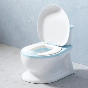 Olita tip minitoaleta pentru copii Little Mom Blue cu sunete