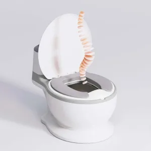 Olita tip minitoaleta pentru copii Little Mom Grey