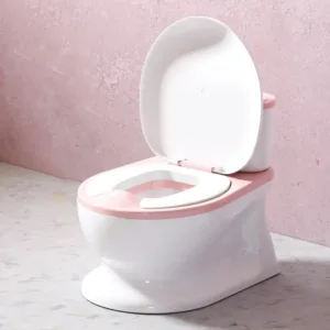 Olita tip minitoaleta pentru copii Little Mom Pink cu sunete
