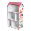Organizator copii Ginger Home Super Girl tip casuta din lemn pentru jucarii si carti