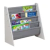 Organizator copii Ginger Home WhiteGrey cu rafturi pentru carti si reviste
