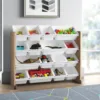 Organizator din lemn Ginger Home Wood Alb pentru jucarii si carti