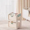Organizator jucarii Little Mom Beige cu 2 compartimente