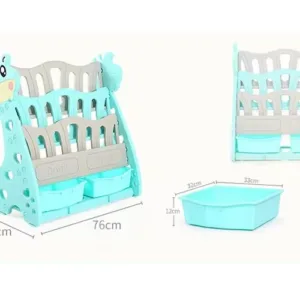 Organizator pentru carti si jucarii Nichiduta Giraffe Mint