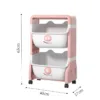 Organizator pentru copii Little Mom Piggy Blue cu 2 nivele