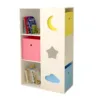 Organizator pentru jucarii si carti  cu polite si 3 cutii depozitare Ginger Home Sky