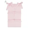 Organizator pentru patut MimiNu din bumbac cu 6 compartimente Royal powder pink