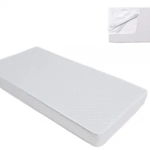 Pachet Saltea cu husa detasabila din microfibra Nichiduta Cocos Comfort + 120x60x12 cm + Protectie impermeabila Nichiduta