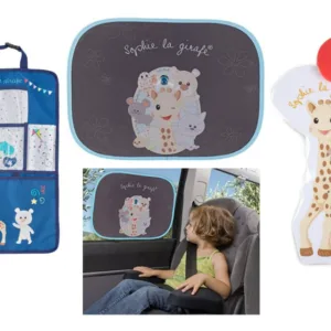 Pachet auto cu 3 accesorii Girafa Sophie