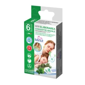 Pachet nebulizator ultrasonic cu membrana mesh Minut si plasturi aromaterapeutici pentru respiratie usoara