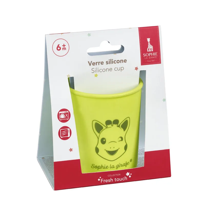 Pahar din silicon Girafa Sophie