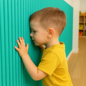 Panou decorativ pentru perete Car Boy Safety verde din spuma 600x900x9 mm