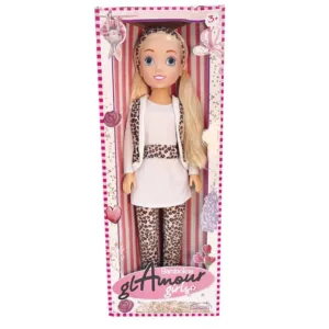 Papusa Bambolina Glamour Girls 80 cm in echipament sport