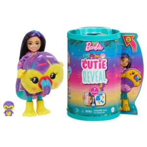 Papusa Barbie Chelsea Cutie Reveal Jungle Friends Toucan 13 cm