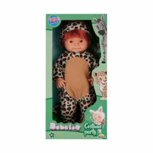 Papusa Bebelou in costum de leopard