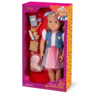 Papusa Evie in prima zi de scoala