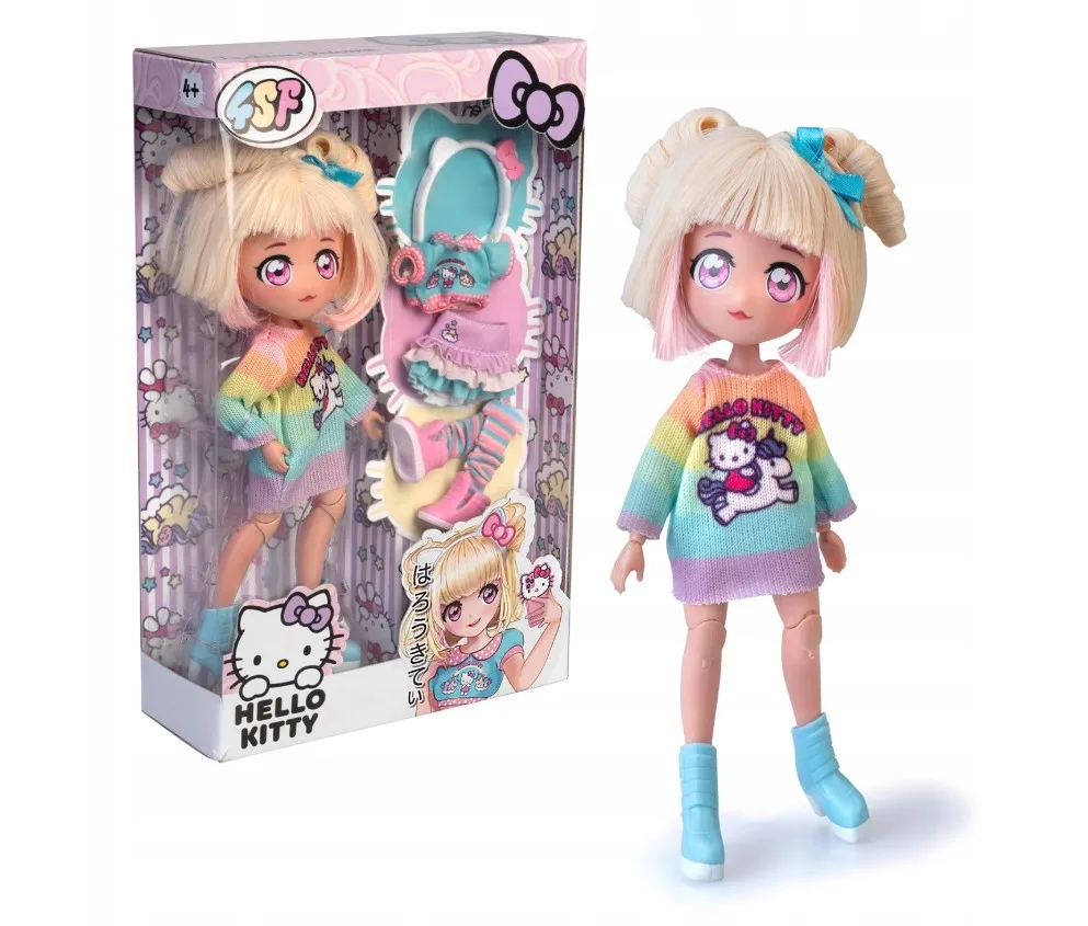 Papusa Hello Kitty Manga Fashion Unicorns cu accesorii