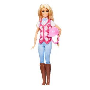 Papusa Jockeu Barbie The Great Horse Case