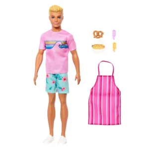 Papusa Ken Barbie Mysteries Beach Detectives cu accesorii
