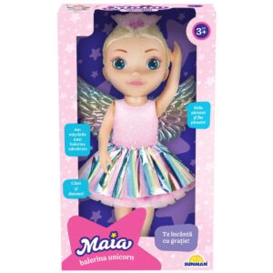 Papusa Maia Balerina cu bagheta unicorn