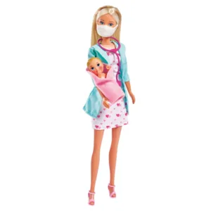 Papusa Steffi Love Pediatru cu accesorii 29 cm