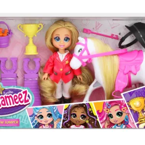 Papusa cu accesorii pentru calarie