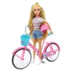 Papusa cu accesorii si bicicleta Dreameez Ciclist