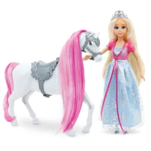 Papusa cu accesorii si calut Dreameez Printesa
