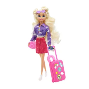 Papusa cu accesorii si valiza Dreameez Calatorie