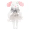 Papusa iepuras de plus Amek cu fusta balet 32 cm