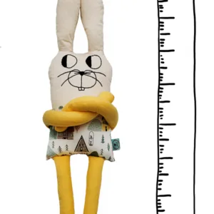 Papusa perna hand made pentru copii Iepurasul Pat 80 cm