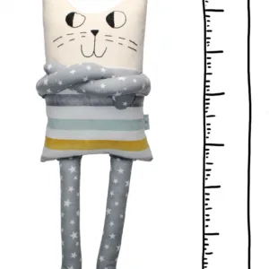 Papusa perna hand made pentru copii Motanul Fanus 80 cm