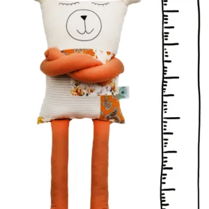 Papusa perna hand made pentru copii Ursuletul Nora 80 cm