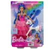 Papusa printesa Barbie cu unicorn
