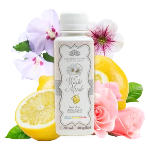 Parfum pentru rufe albe si color 200 ml 40 spalari Cashmere Aroma White Musk