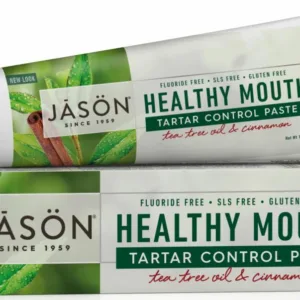 Pasta de dinti anti-placa si tartru Healthy Mouth pentru gingii iritate Jason 119 g