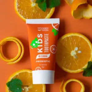 Pasta de dinti cu probiotice fara flour Wooden Spoon pentru copii naturala 50ml